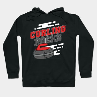 Curling Rocks Sport Curler Gift Hoodie